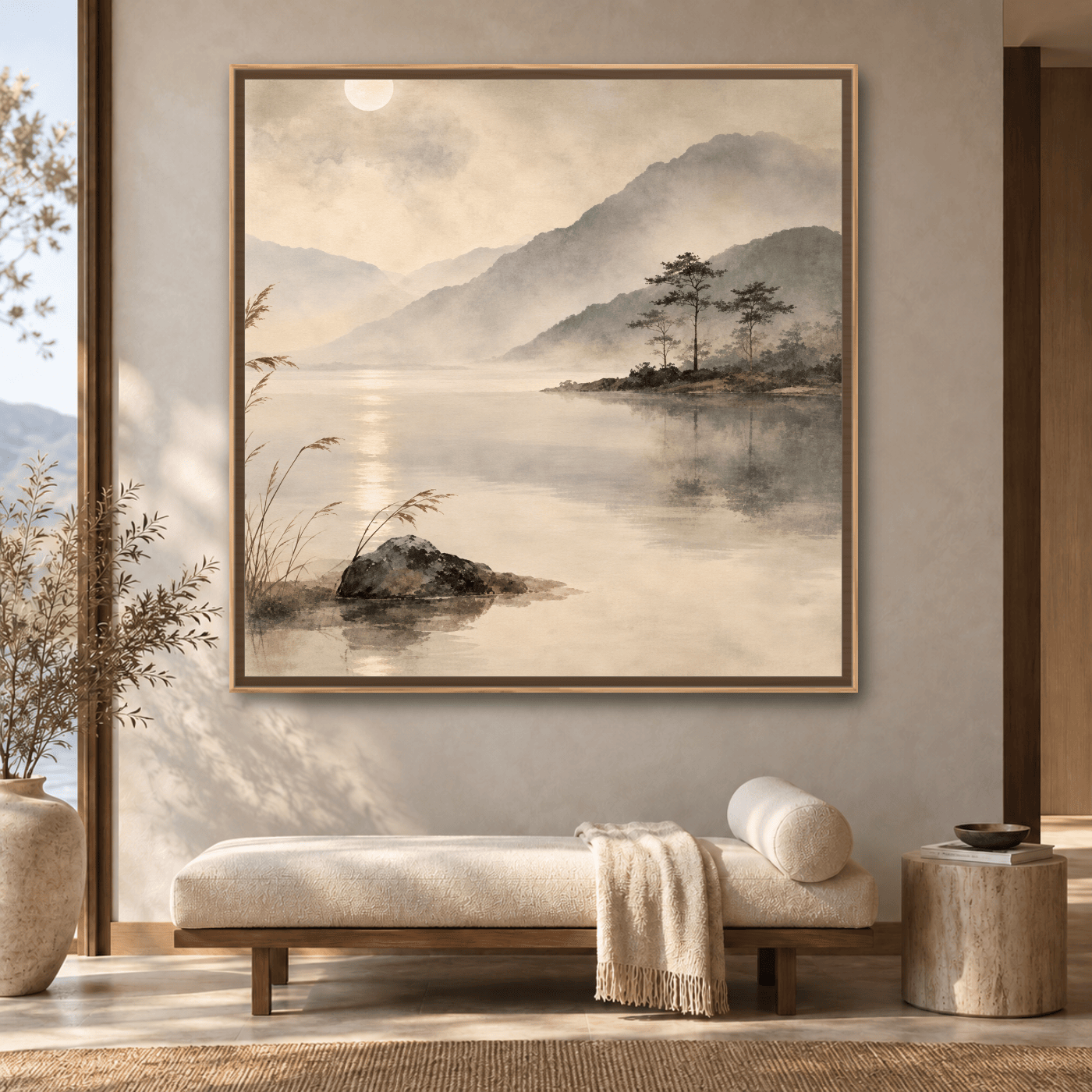 Tableau Nature mural paysager japonais Variation 206554 Mockup