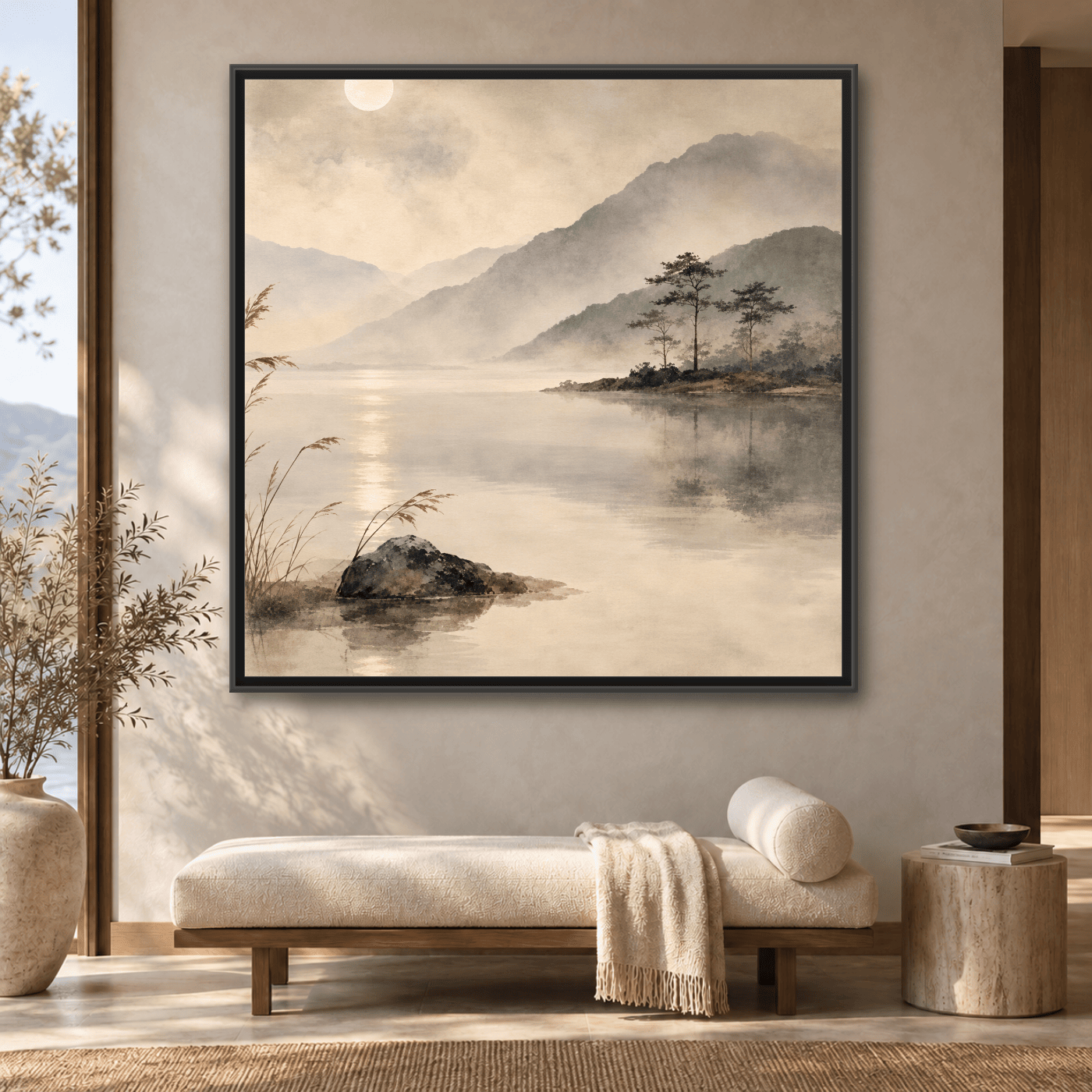 Tableau Nature mural paysager japonais Variation 206555 Mockup
