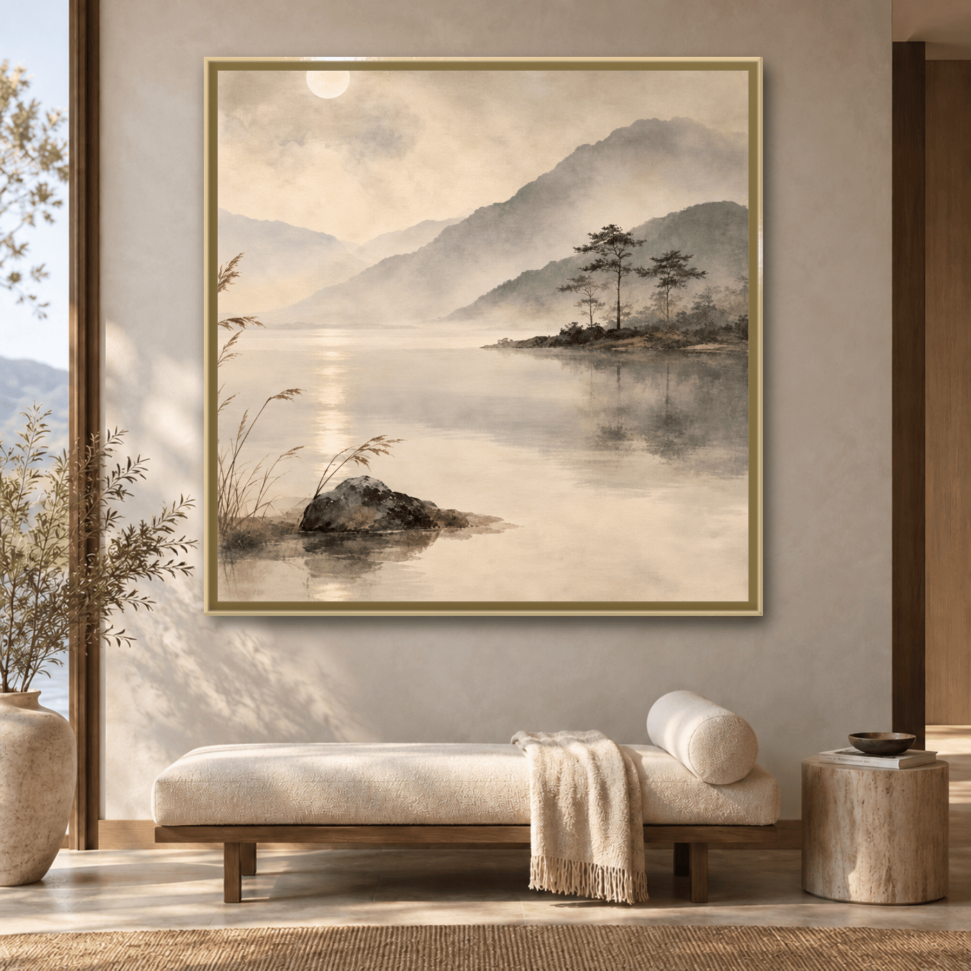 Tableau Nature mural paysager japonais Variation 206557 Mockup