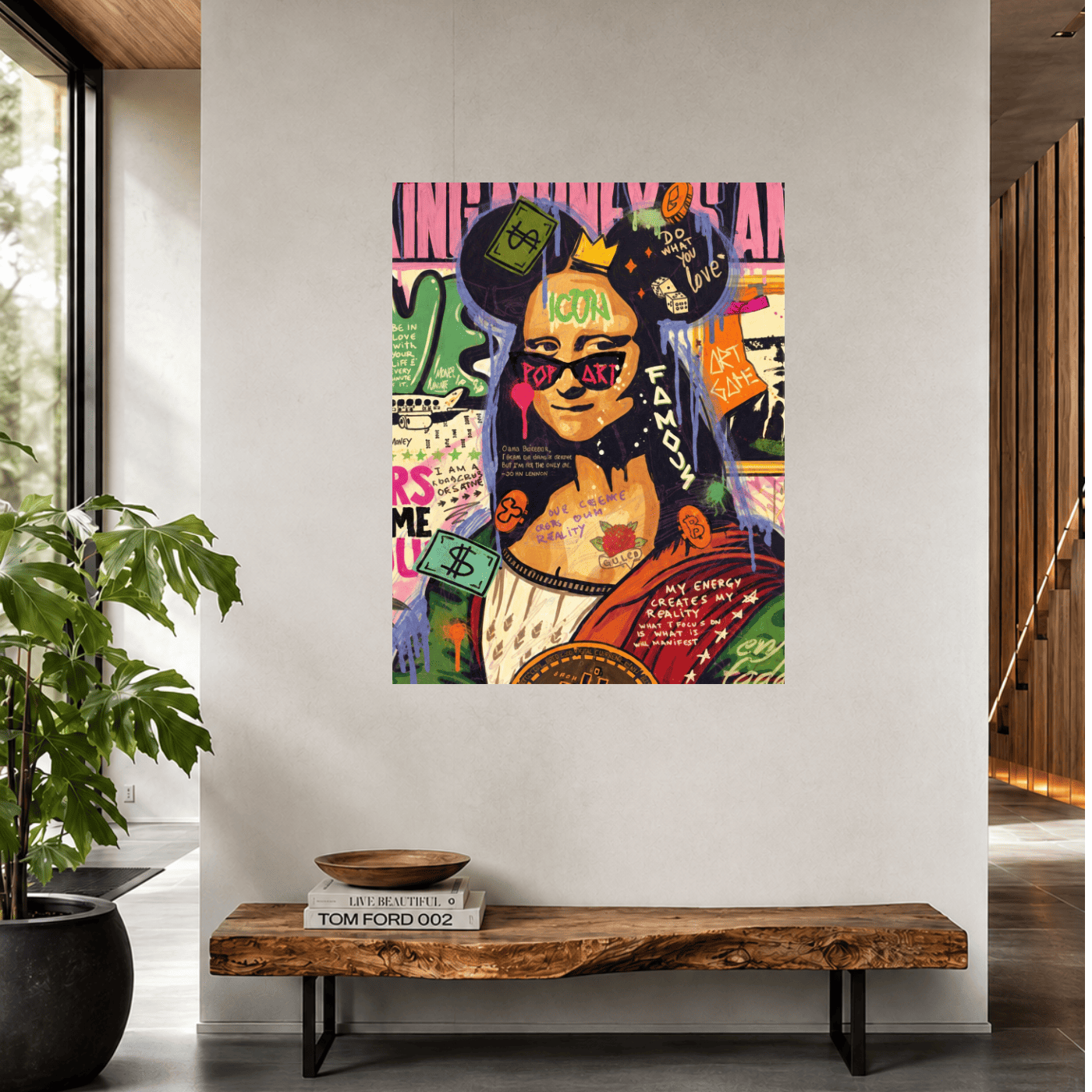 Tableau pop art Monalisa VF Mockup