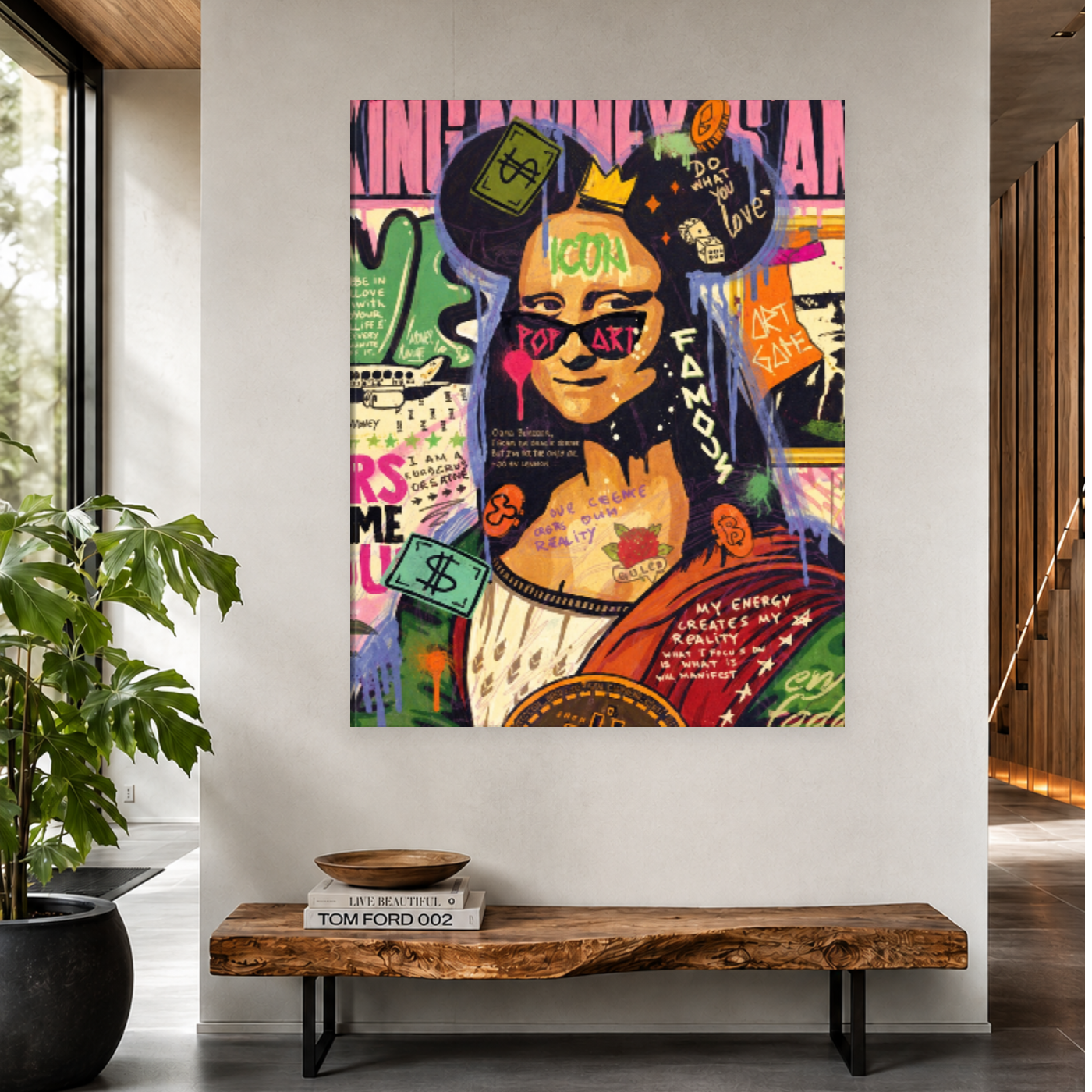Tableau pop art Monalisa VF Variation 226500 Mockup