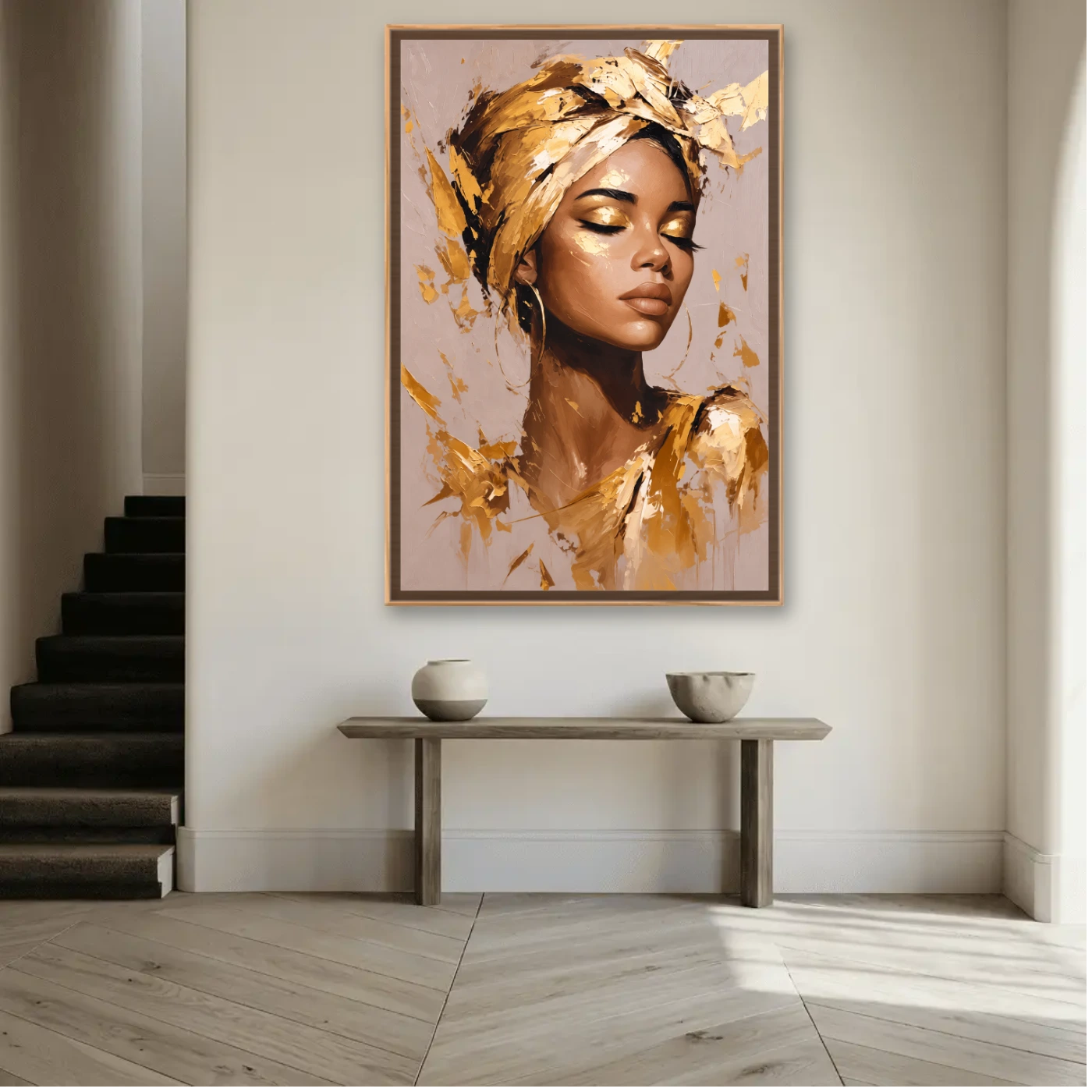 Tableau Portrait au foulard Variation 248572 Mockup Tableau Portrait au foulard Variation 248572 Mockup