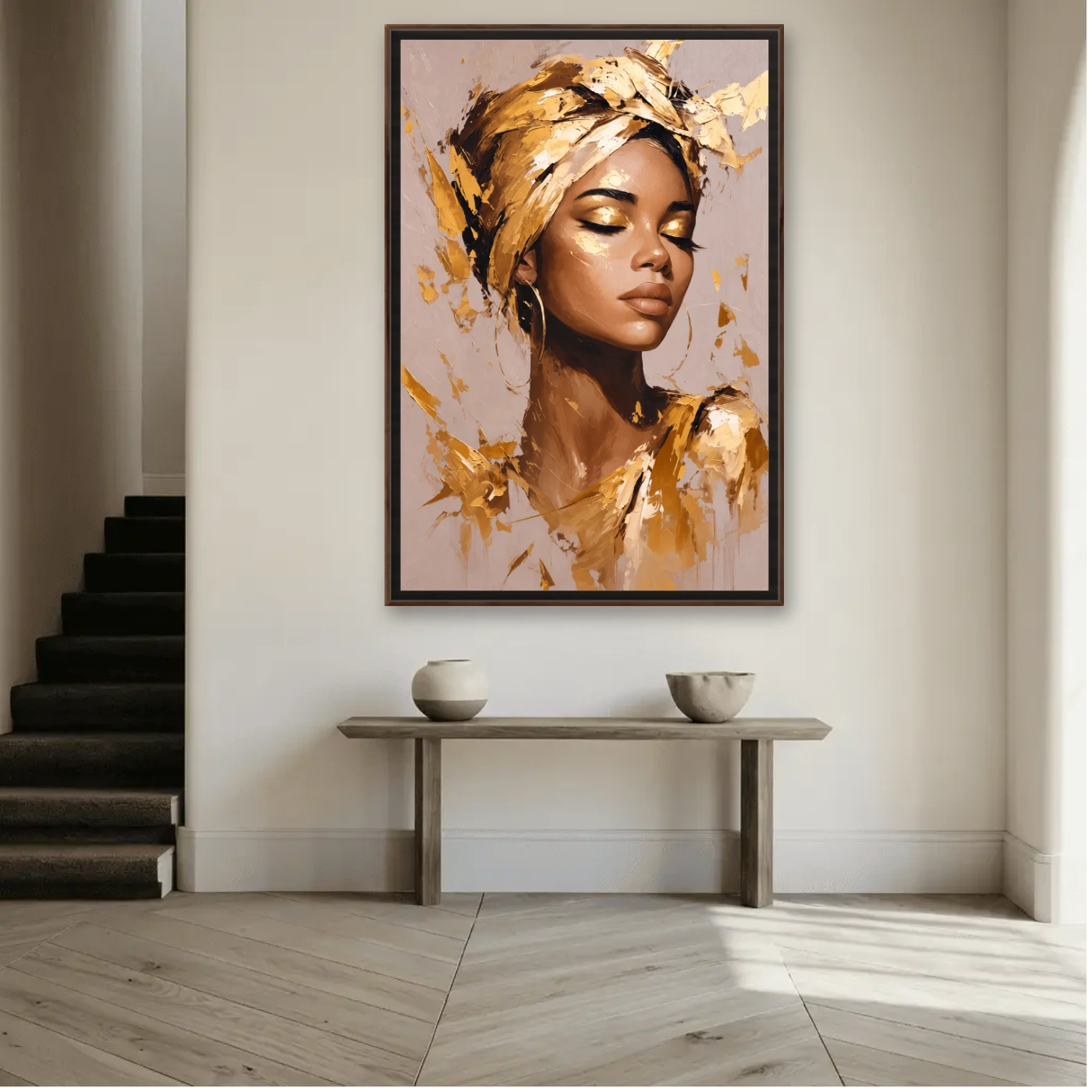 Tableau Portrait au foulard Variation 248701 Mockup Tableau Portrait au foulard Variation 248701 Mockup