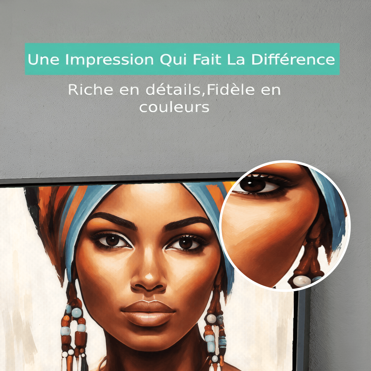 Tableau Portrait Femme Africaine Premium View