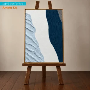 Tableau Texturé Bleu Marine