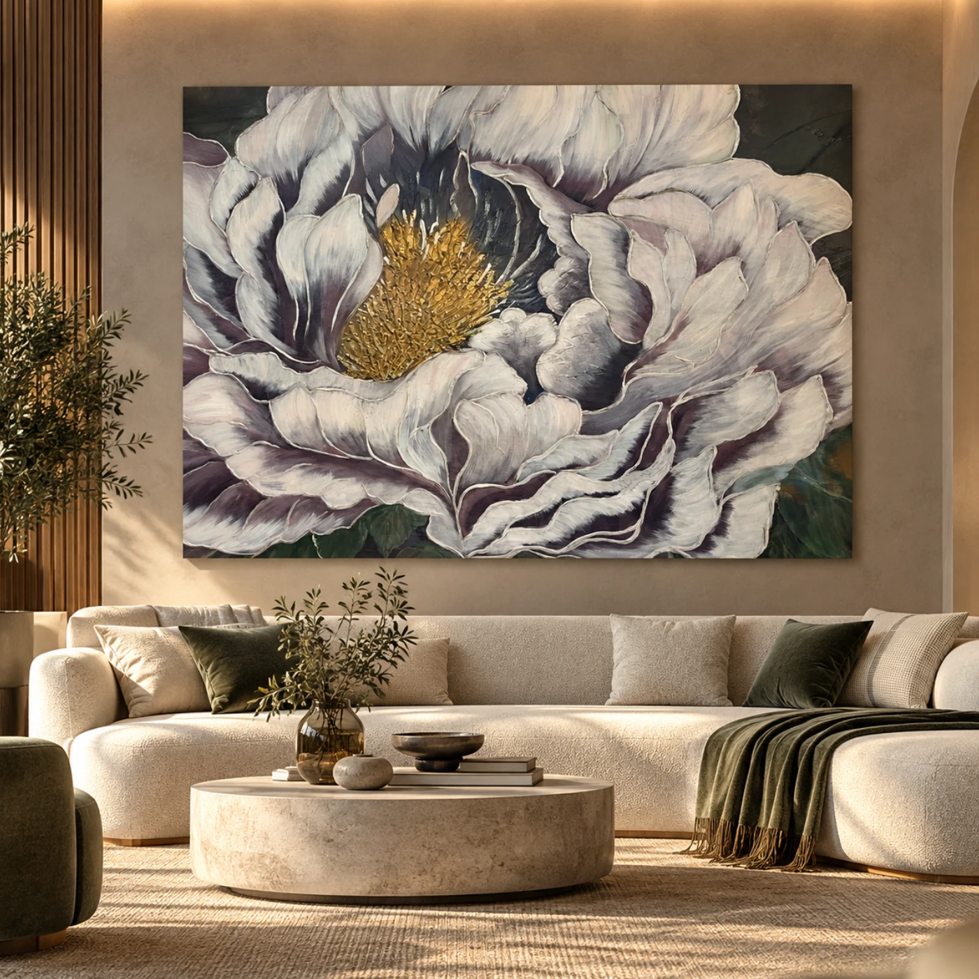 Tableaux Acrylique painting fleur VF Mockup Tableaux Acrylique painting fleur VF Mockup